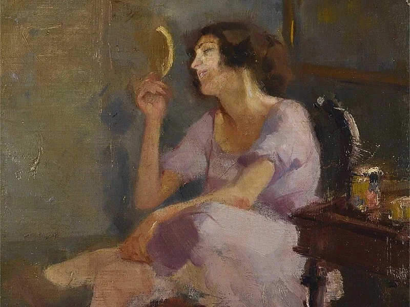 1893-Luigi Crisconio - Lo specchio
